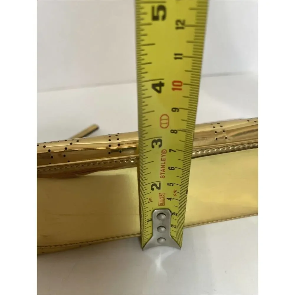 - KATE SPADE New York LITTLE SHILOH Metro Spade Gold Shimmer cosmetic bag